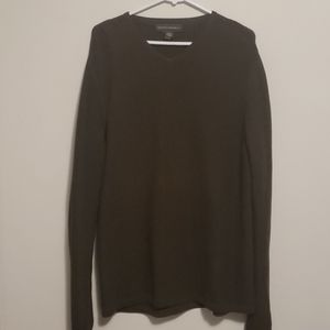 Banana Republic Men's V Neck Sweater in Dark Brown